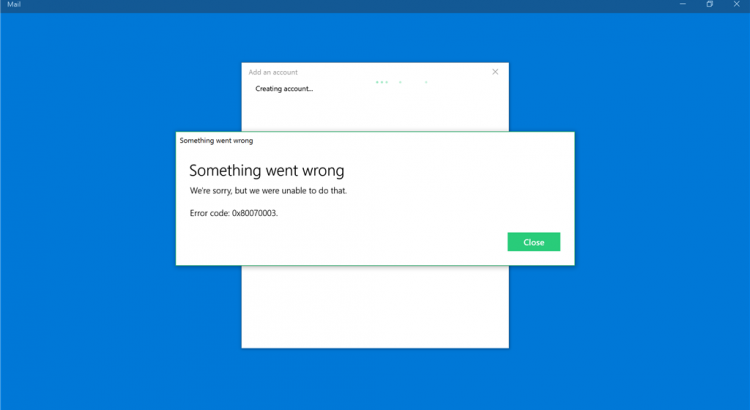 Unable to add Gmail in windows 10 email
