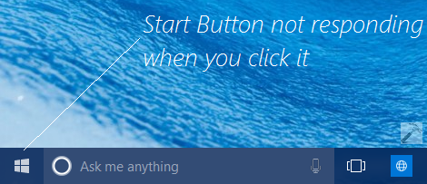 Start button start menu not working after upgrading Windows