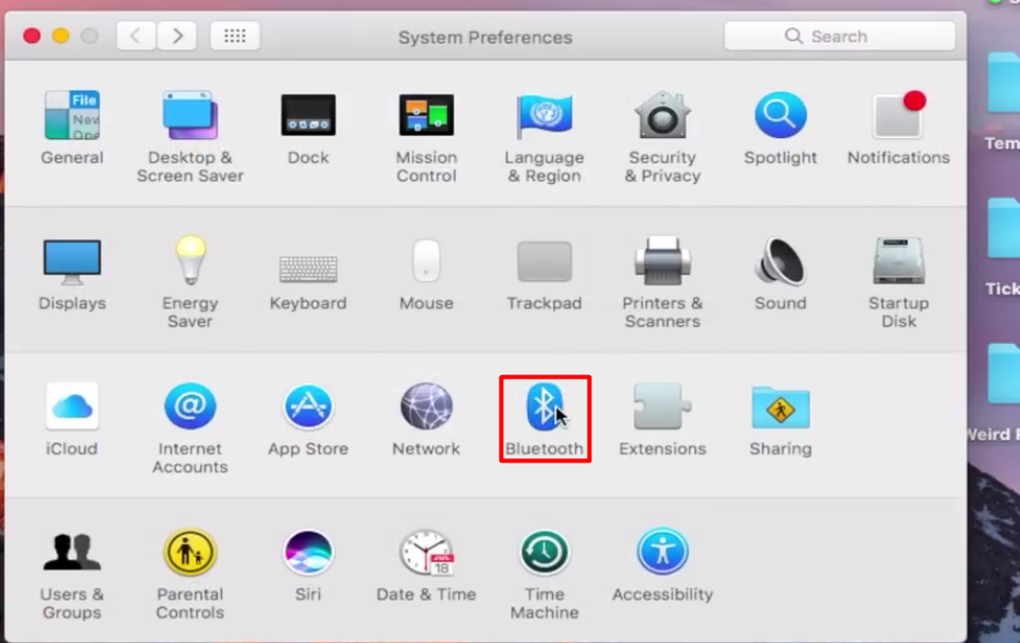 configure Mac settings