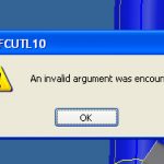 fix Invalid Argument was encountered