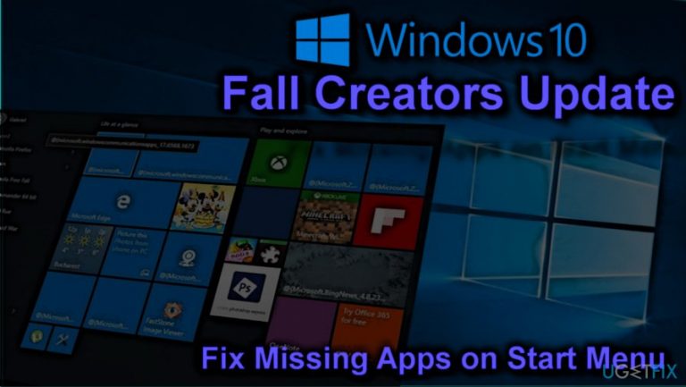 Apps missing in Windows 10 creators update