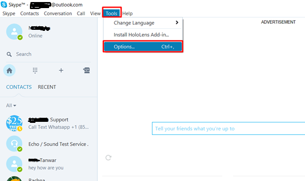 Minimize Skype to System Tray in Windows