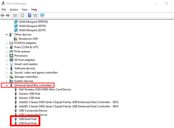 usb root hub driver windows 10 download
