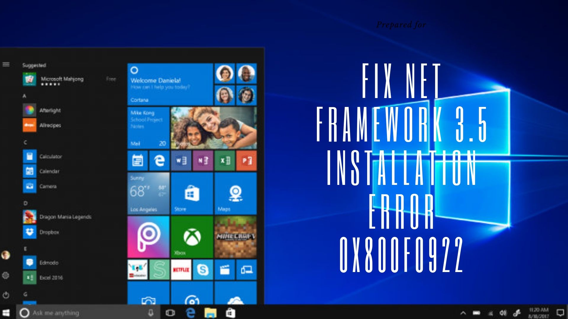 Fix NET Framework 3.5 Installation Error 0x800F0922