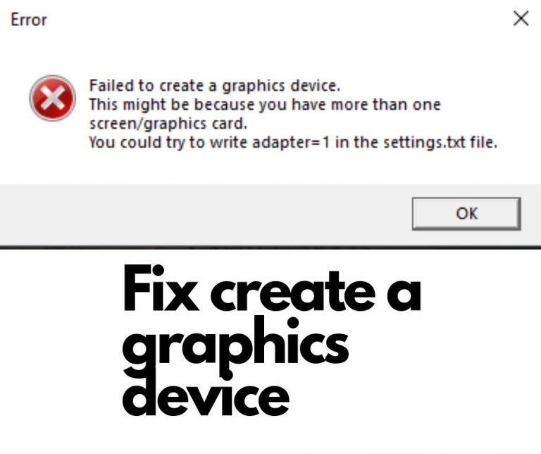 Fix create a graphics device