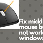 Fix middle mouse button not working in windows 10