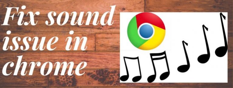 Fix sound issue in chrome