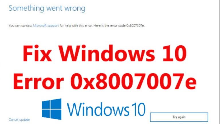 Fix the printer error 0x8007007e in windows 10