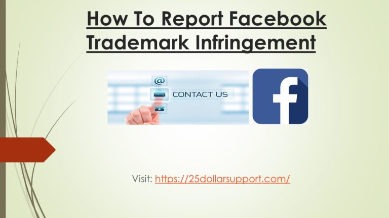 report facebook trademark infringement